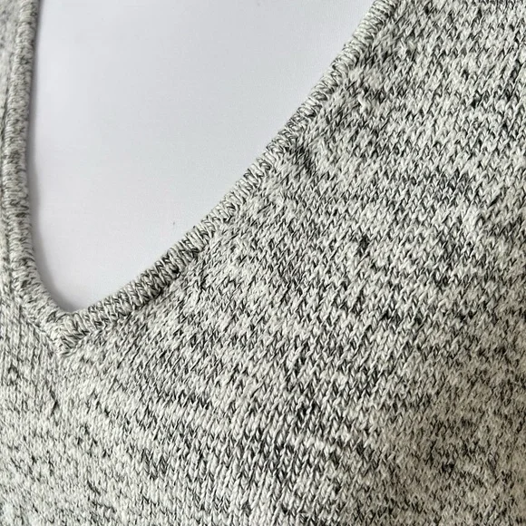 Madewell Marled Gray Knit Sweater Top Oversized Small - Picture 3 of 8